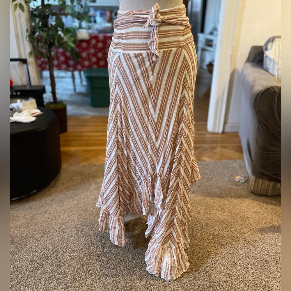 Free People Chevron Maxi Skirt